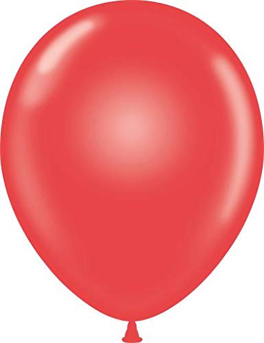 Tuf Tex 11-inch red balloons for reliable helium decor and festive celebrations.