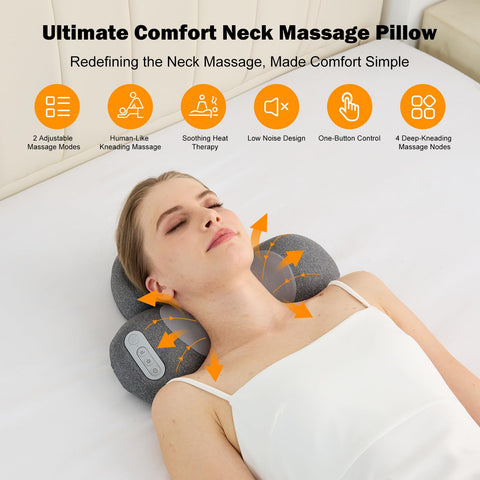 TUFPUZRLCT ergonomic neck-shoulder design supports comfortable posture.