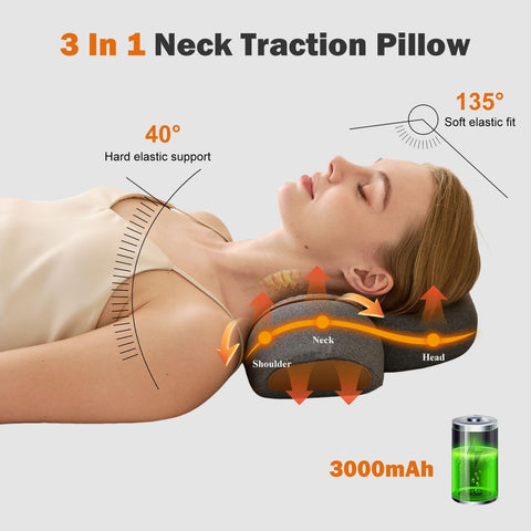 TUFPUZRLCT neck pillow heat function emphasized for warm comfort.