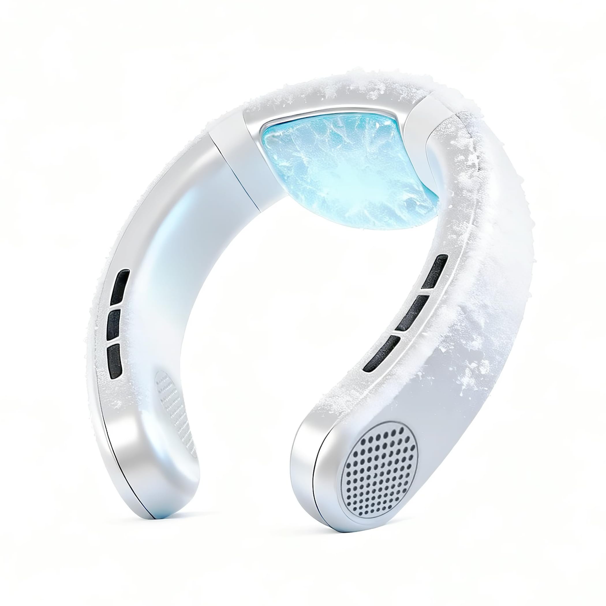 TUJIMAO neck fan with semiconductor cooling plate providing cooling on hot days.