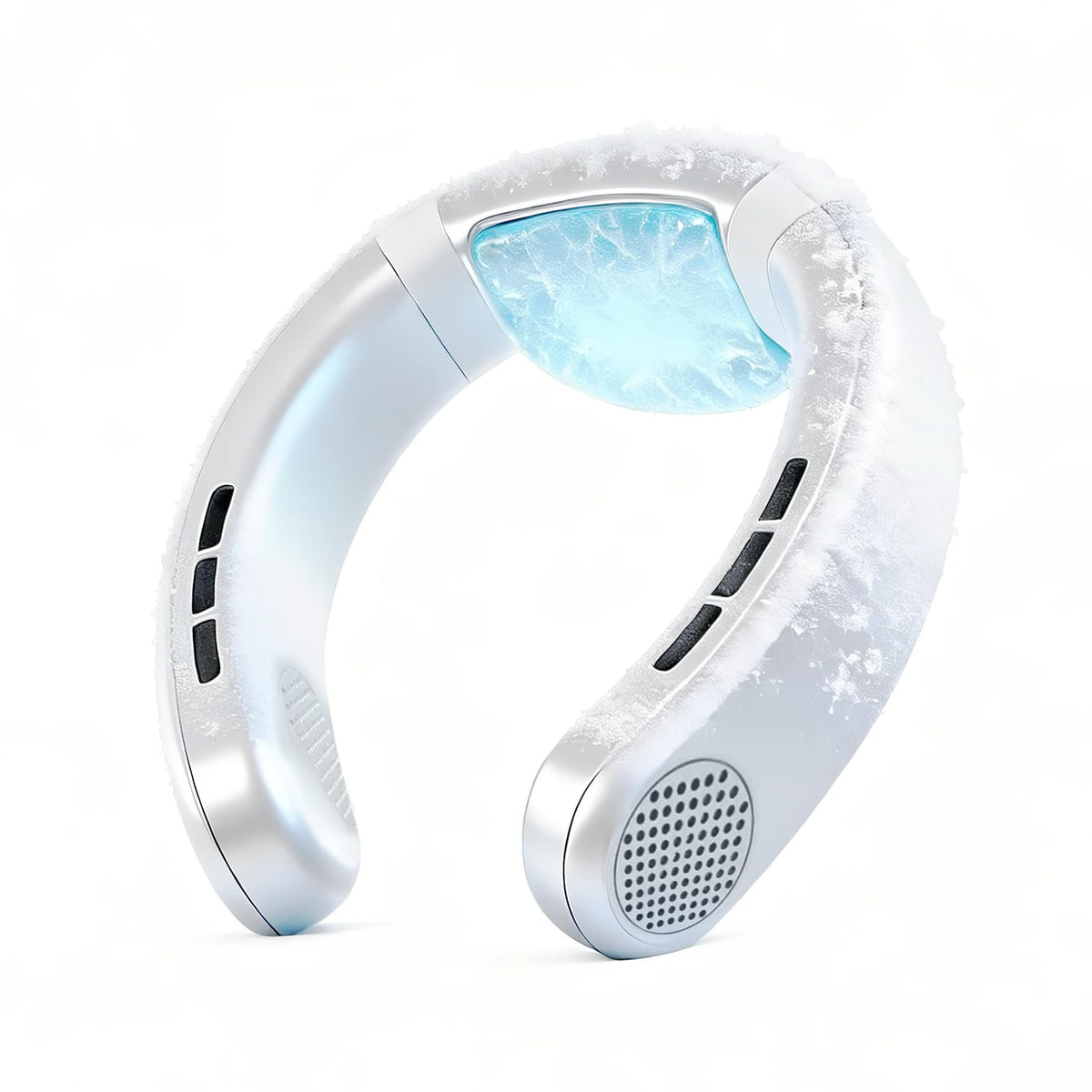 TUJIMAO neck fan with semiconductor cooling plate providing cooling on hot days.