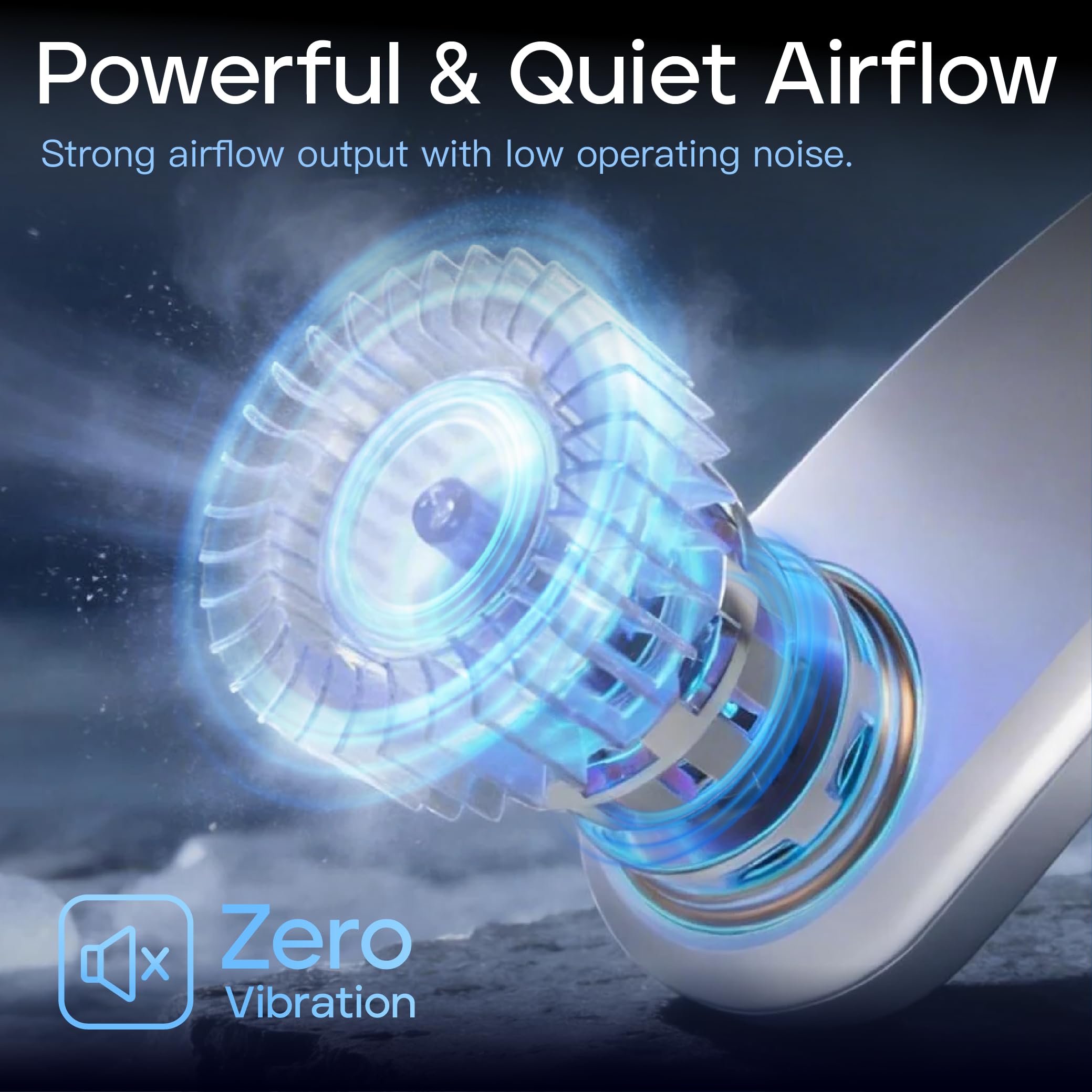 TUJIMAO neck fan charging via USB-C for quick power top-ups.