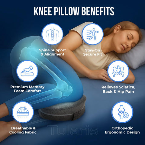 TULARIS ergonomic design supports side sleepers with improved hip and knee alignment.