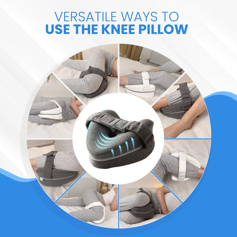 TULARIS memory foam cushion for side sleepers helps maintain spine alignment.