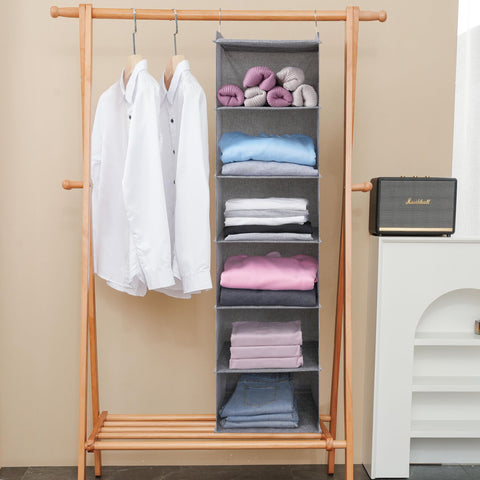 Tulinstiraga dorm-friendly closet organizer saves space and keeps items accessible.