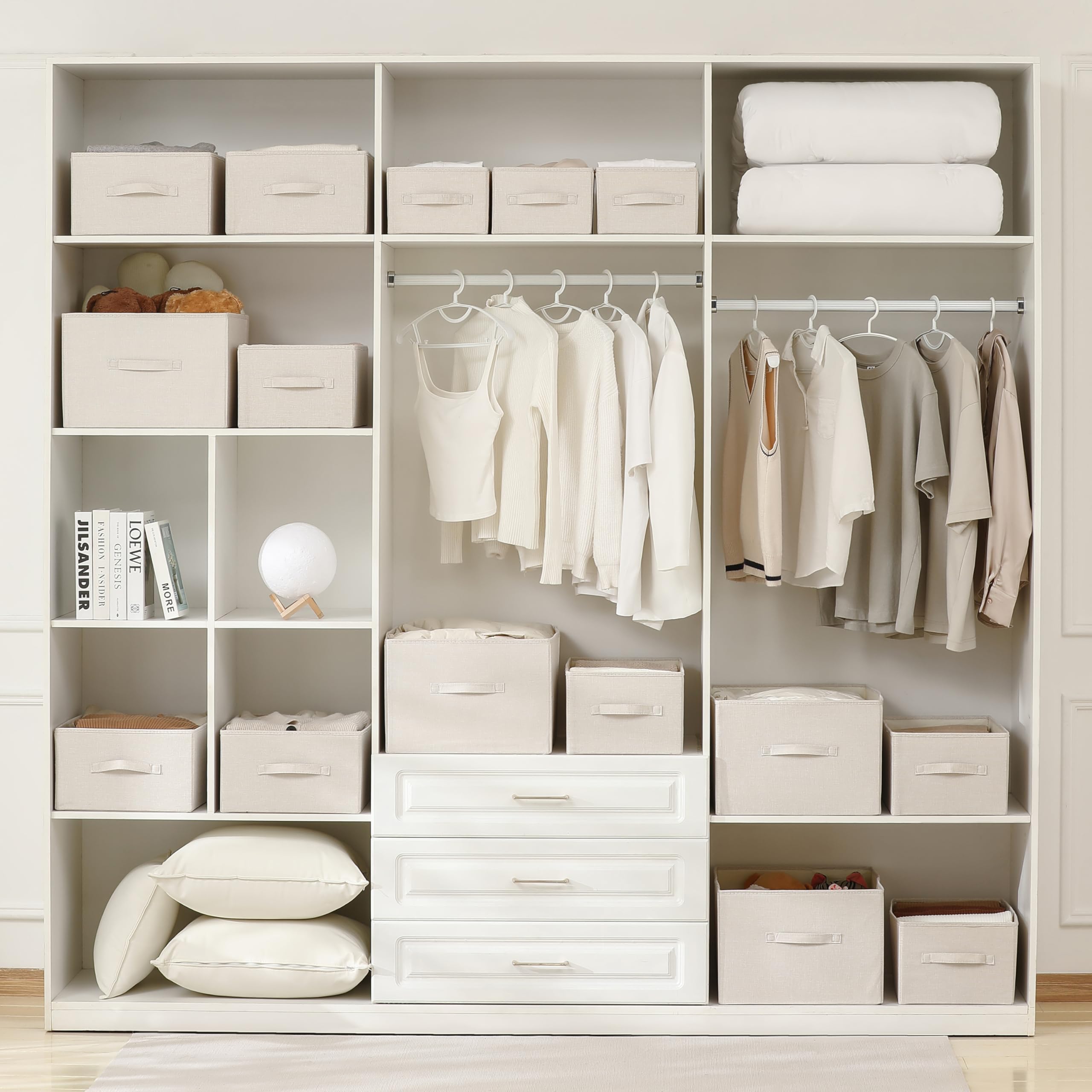 tulinstiraga linen storage bin double stitch handle closeup