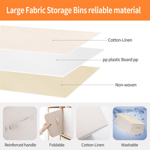 tulinstiraga linen storage bin open top beige interior capacity visible