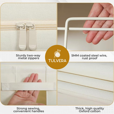 Tulvera dimensions 20x16x13 inches fit in most closets.