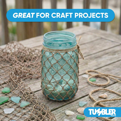 Tumbler Home fishing net decor 5x10 repurposed-netting for sustainable decor.
