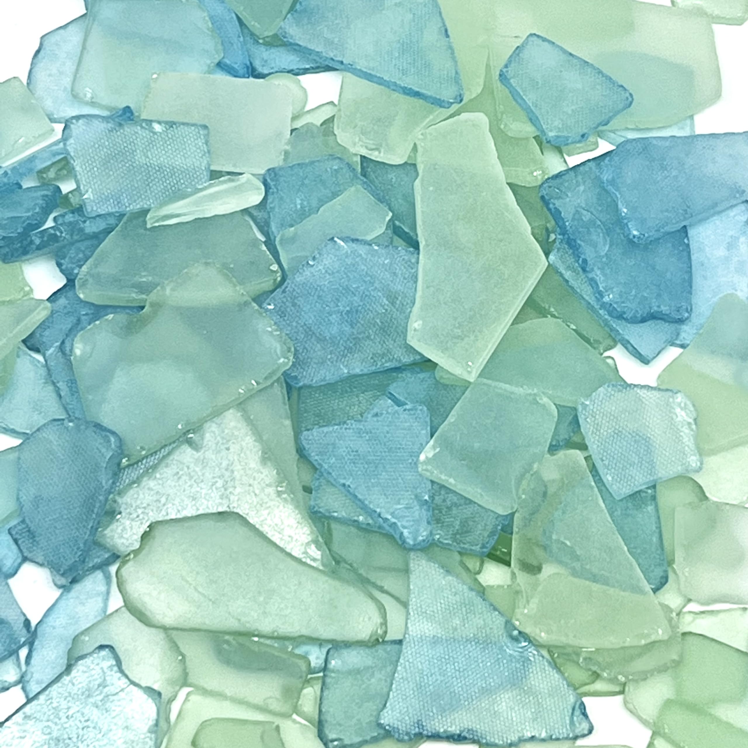 Tumbler Home Sea Glass 25oz aqua mint mix for coastal decor and crafts
