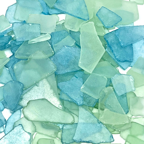 Tumbler Home Sea Glass 25oz aqua mint mix for coastal decor and crafts