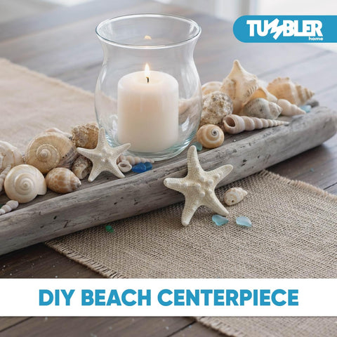 Tumbler Home seashells 1 lb bulk pack for beach decor.