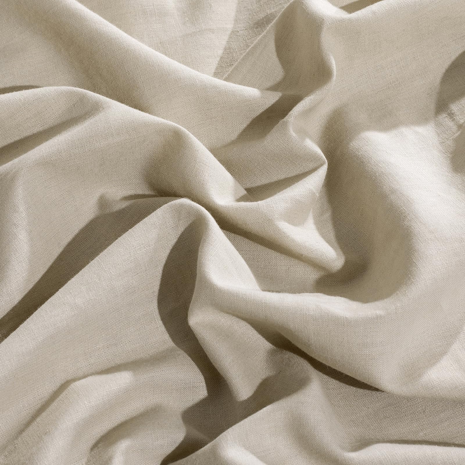 TUMEI linen pillow case queen packaging shot emphasizes eco-friendly materials.