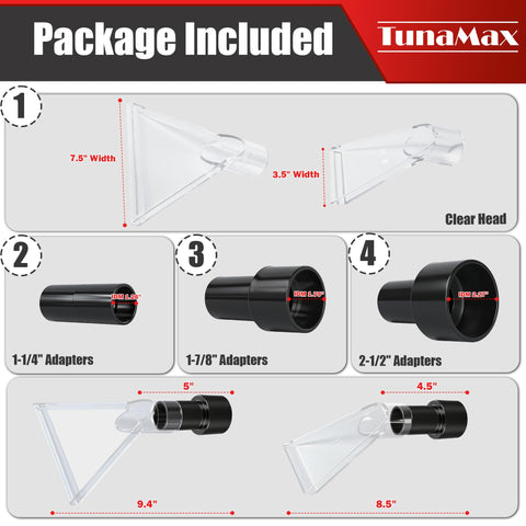 TunaMax stair cleaning nozzle reaches tight stairs for thorough cleaning.