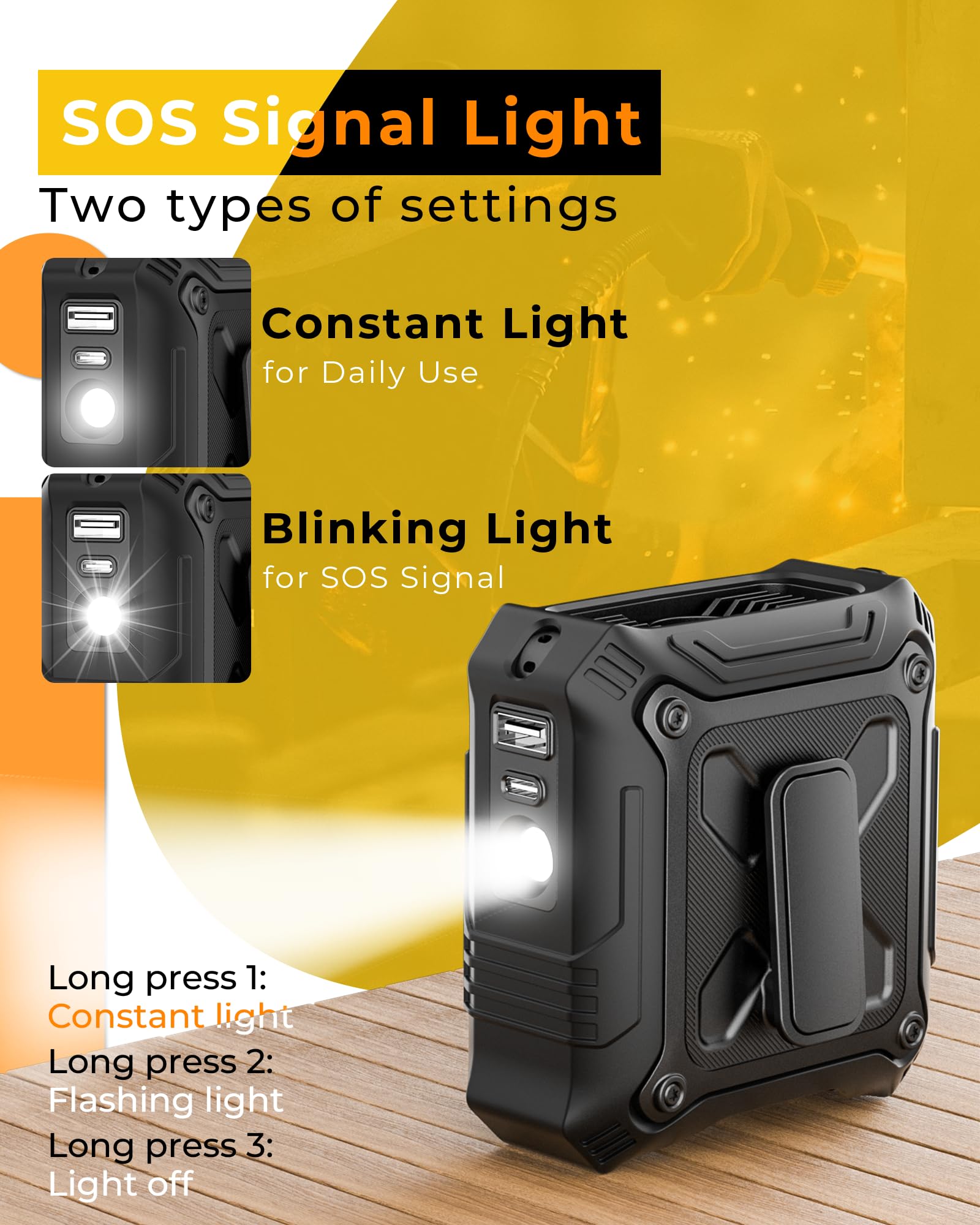 TUNISE USB charging ports keep devices powered while traveling
