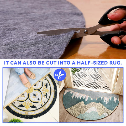 TUOTPE felt top layer grips carpets for tidy edges and longer rug life