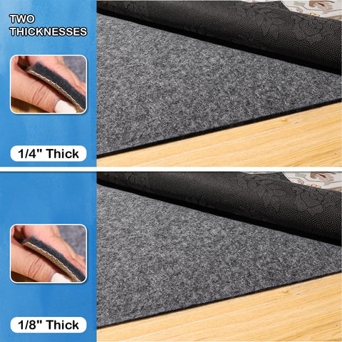TUOTPE waterproof rug pad protects hardwood floors from wear and spills