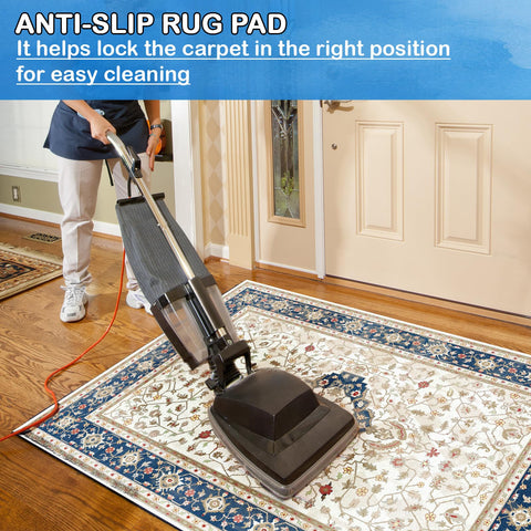 TUOTPE rug pad protecting rug fibers and extending rug life