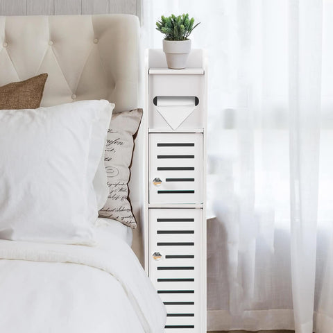 Tuoxinem small-space bathroom setup demonstrating space-saving organization