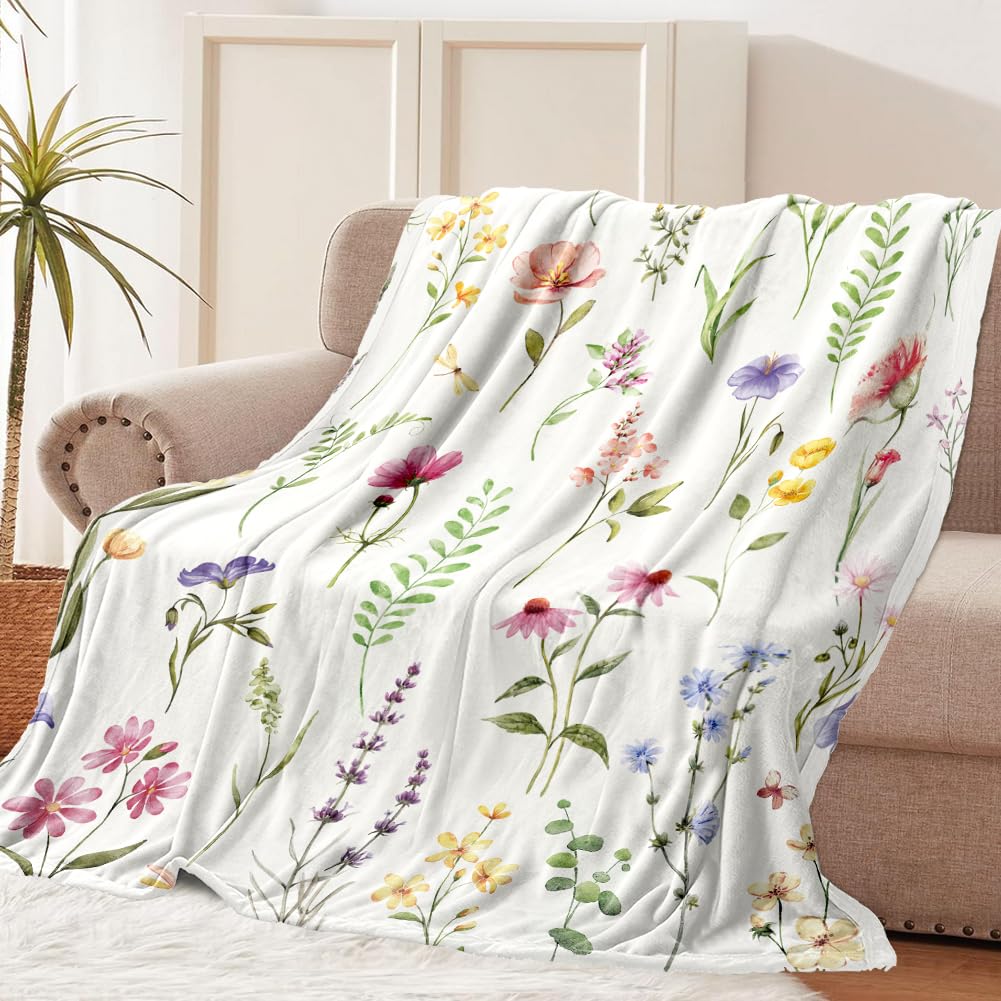 Tupmnbry Flannel Throw Blanket soft plush texture ideal for couch lounging