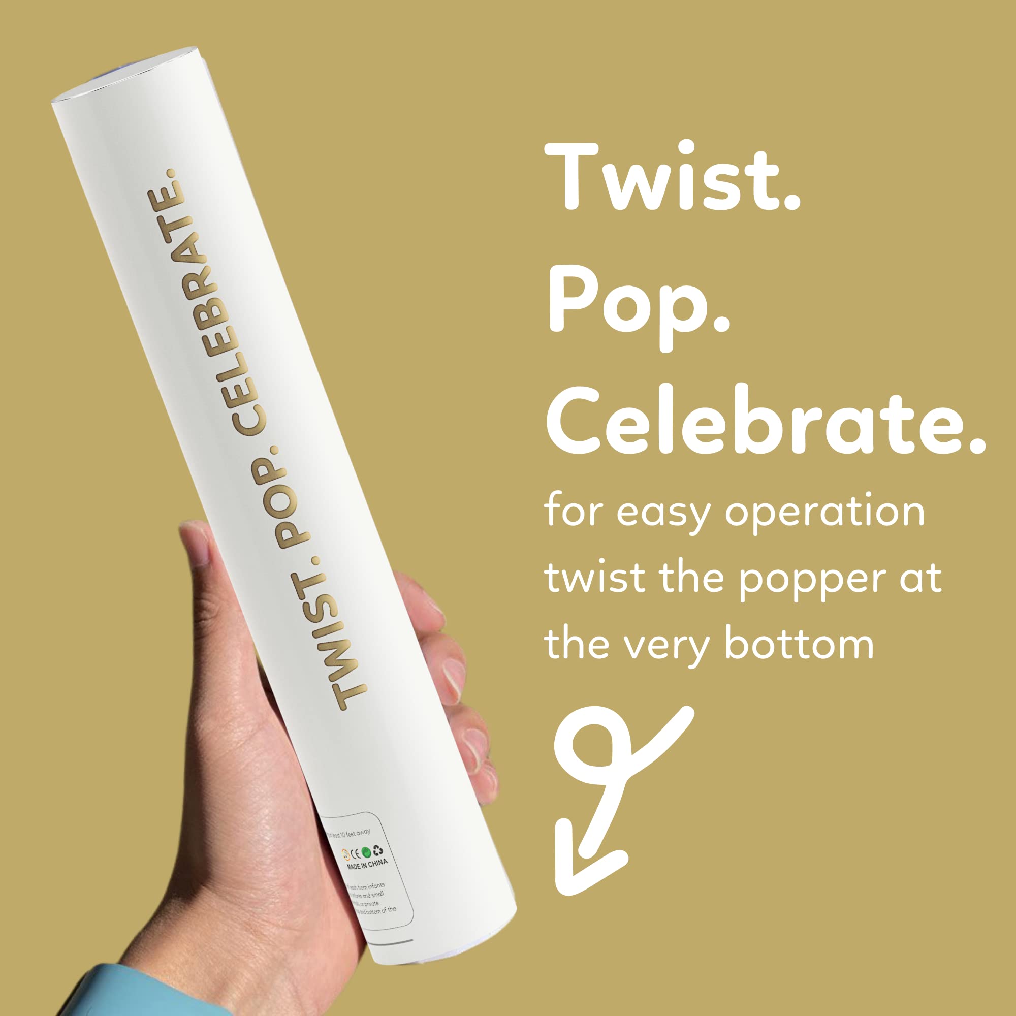 TUR six-pack confetti poppers provide coordinated effects across venues