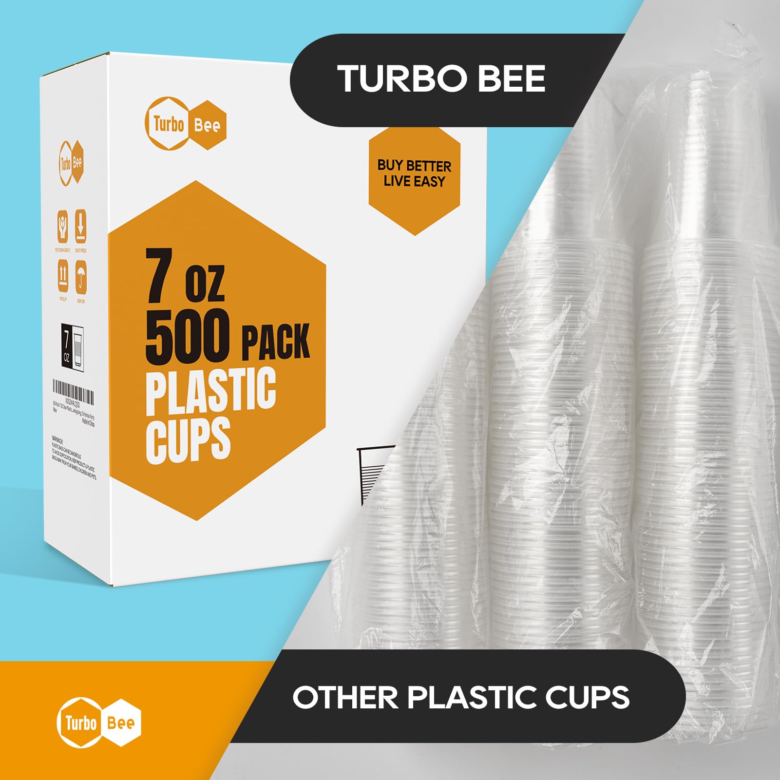 Turbo Bee cups suitable for hot coffees and cold drinks