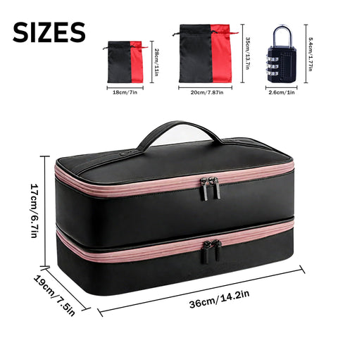 Turesmith portable storage bag with handle for easy discreet travel use