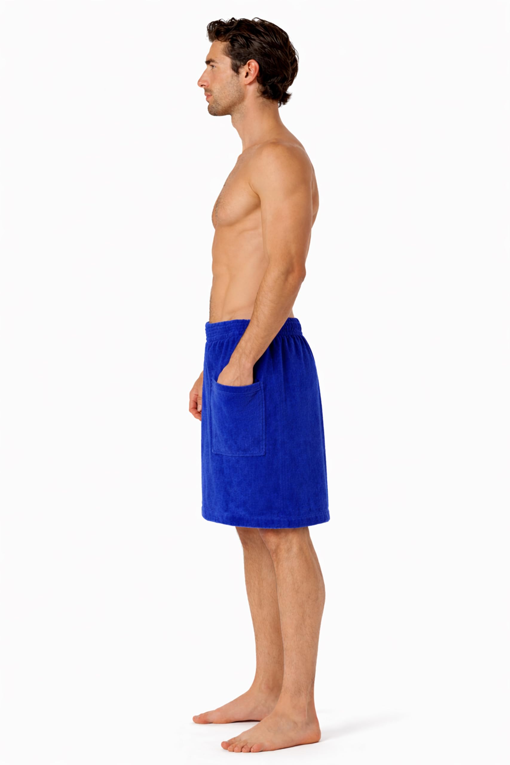 Turkish Linen pocket detail on body wrap for essentials.