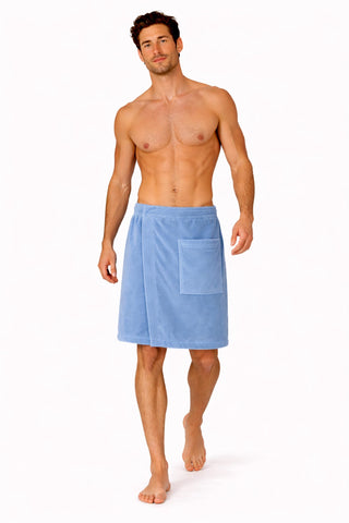Turkish Linen light blue color swatch showcases calming shade and care ease