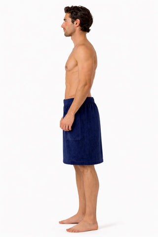 Turkish Linen wrap features a large pocket for essentials during use.