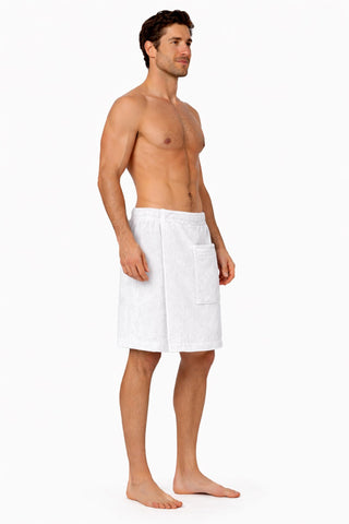 Turkish Linen adjustable top enables easy, customizable sizing for a snug wrap