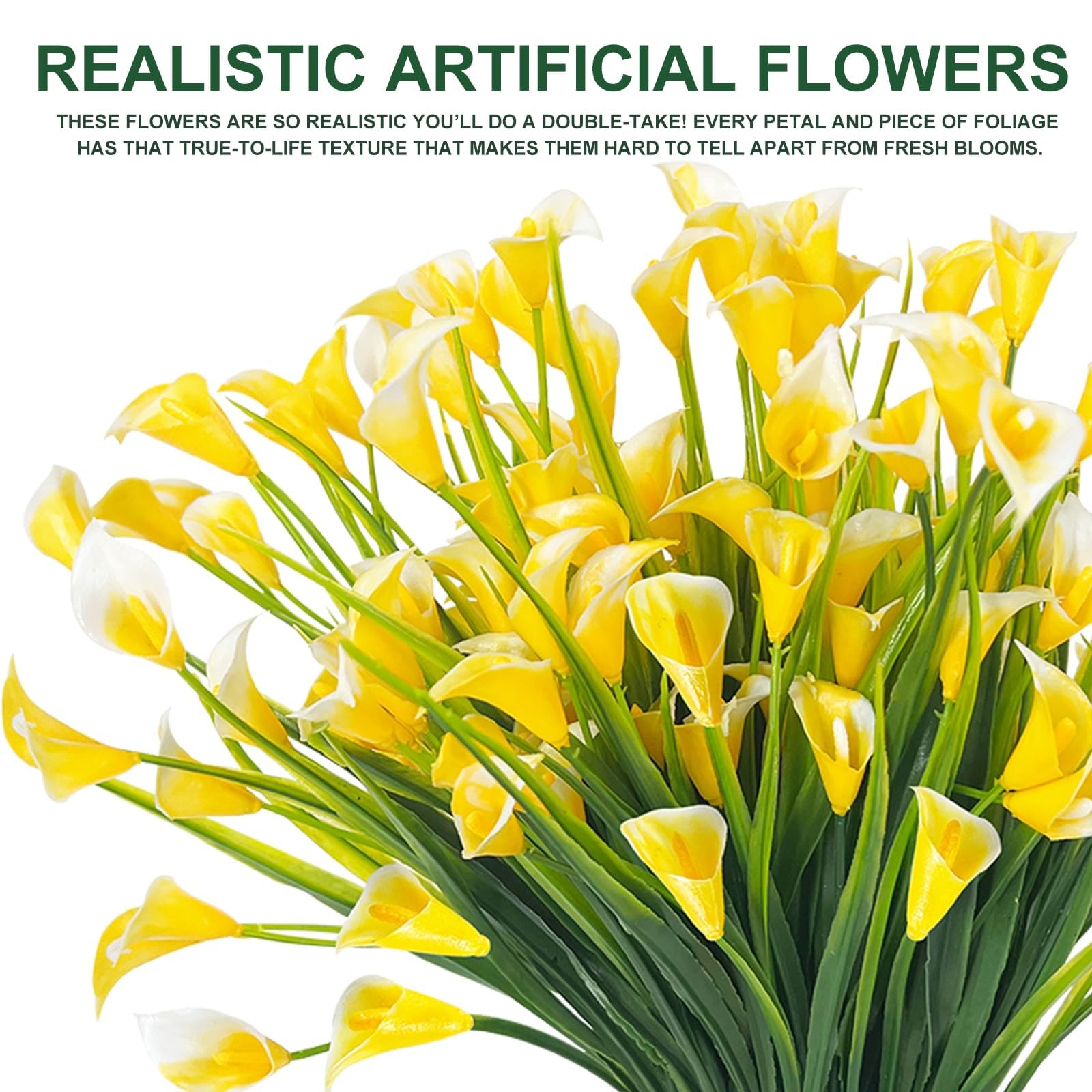 TURNMEON mixed colors calla lily artificial flowers offer versatile displays