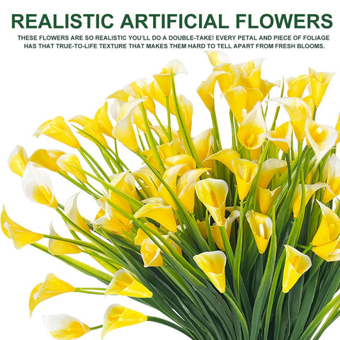 TURNMEON mixed colors calla lily artificial flowers offer versatile displays