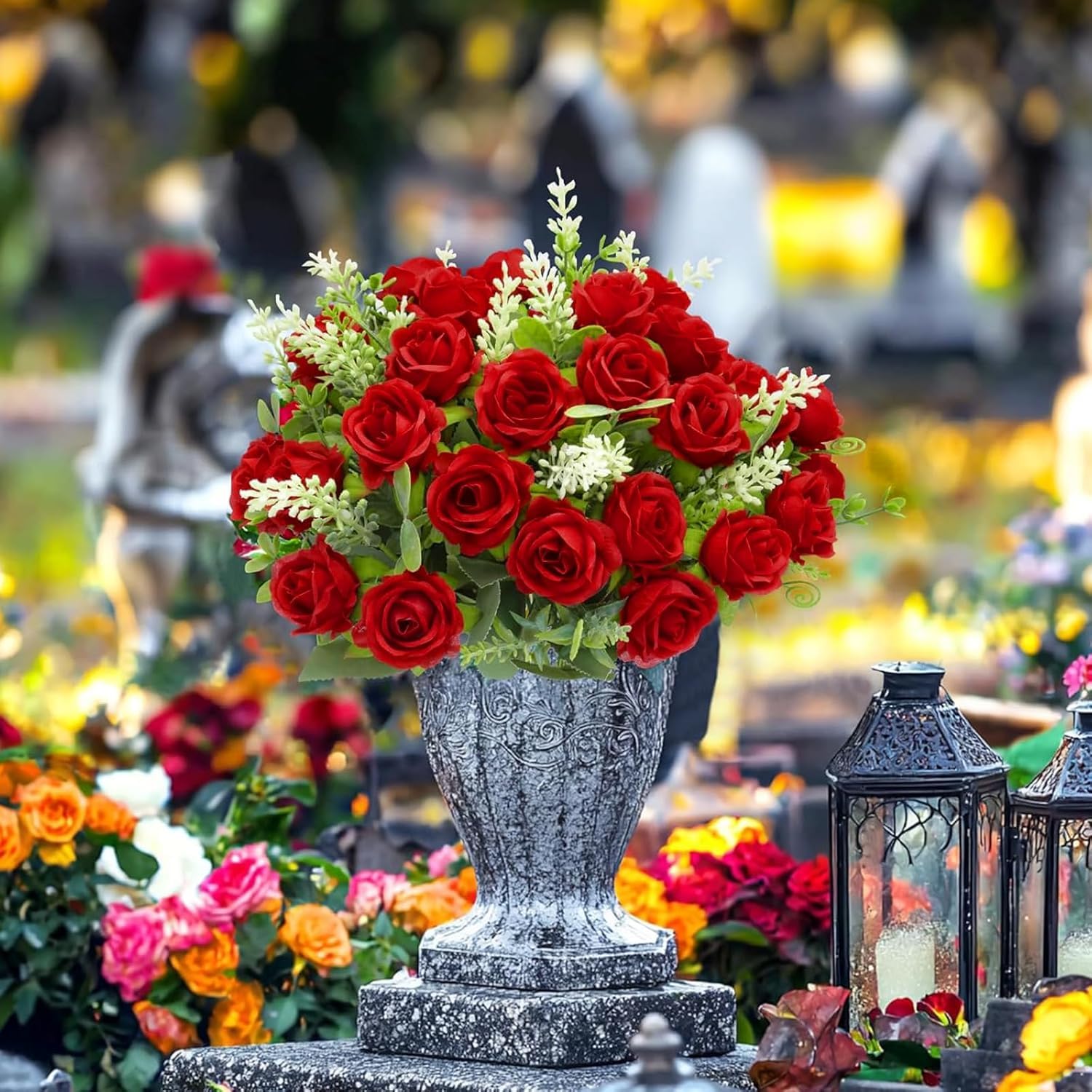 TURNMEON adjustable stems allow easy shaping of rose bouquets.
