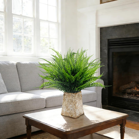 TURNMEON cemetery decor artificial fern offers respectful greenery.