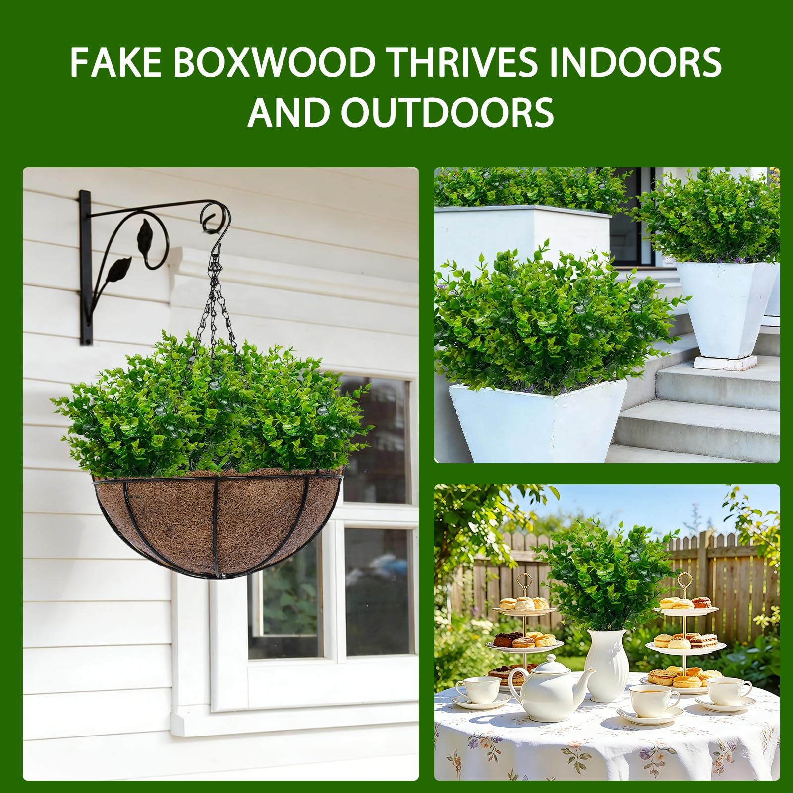 TURNMEON faux eucalyptus flowers add natural texture to any indoor or outdoor setting.