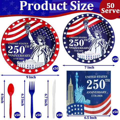TURNMEON flag dessert plates add festive flair and quick cleanup after meals.
