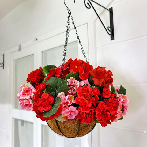TURNMEON UV-resistant geraniums endure sun to keep color vibrant outdoors.