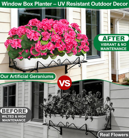 TURNMEON geraniums adjustable stems let you shape a lush arrangement
