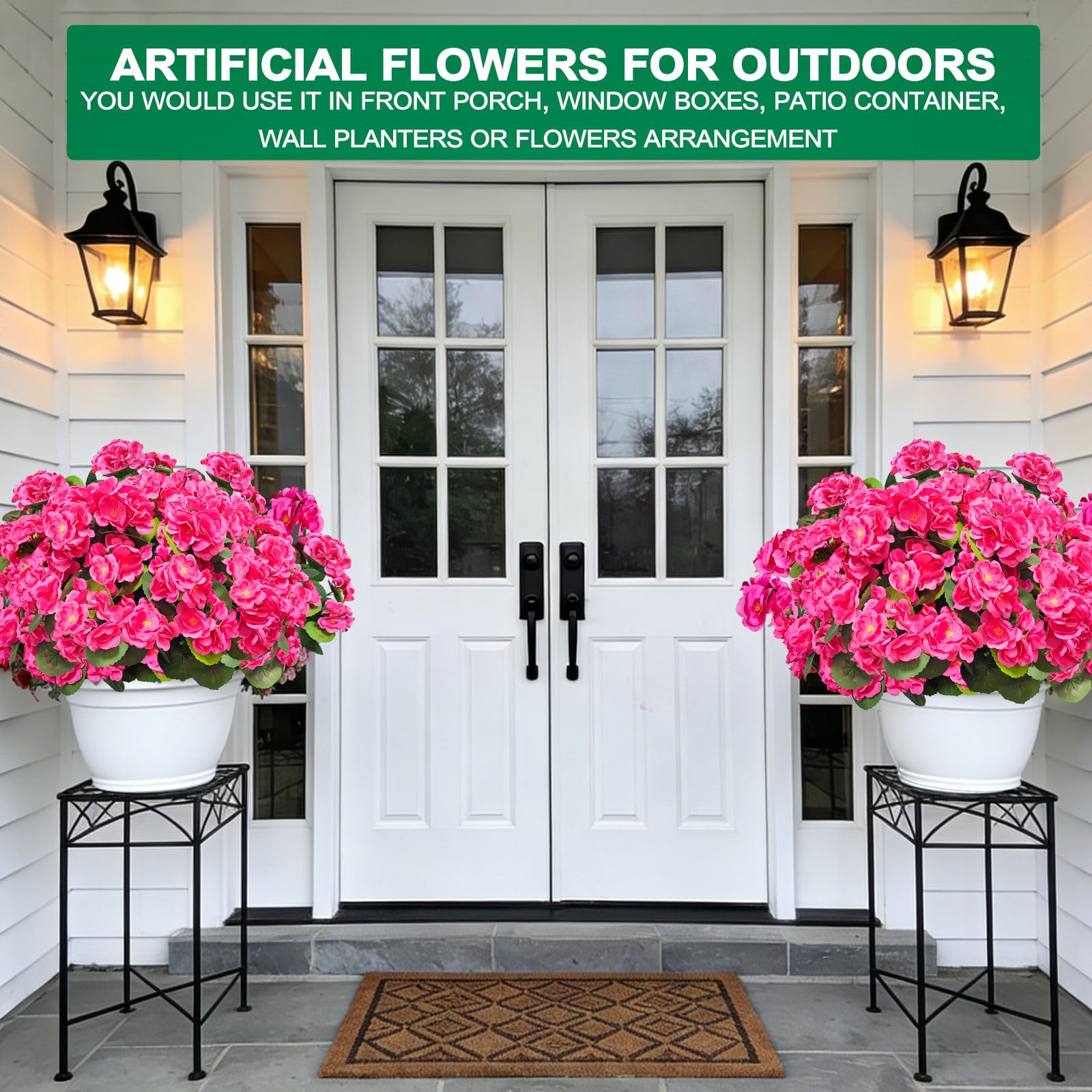 TURNMEON geraniums UV-resistant blooms stay vibrant in sunny outdoor spaces