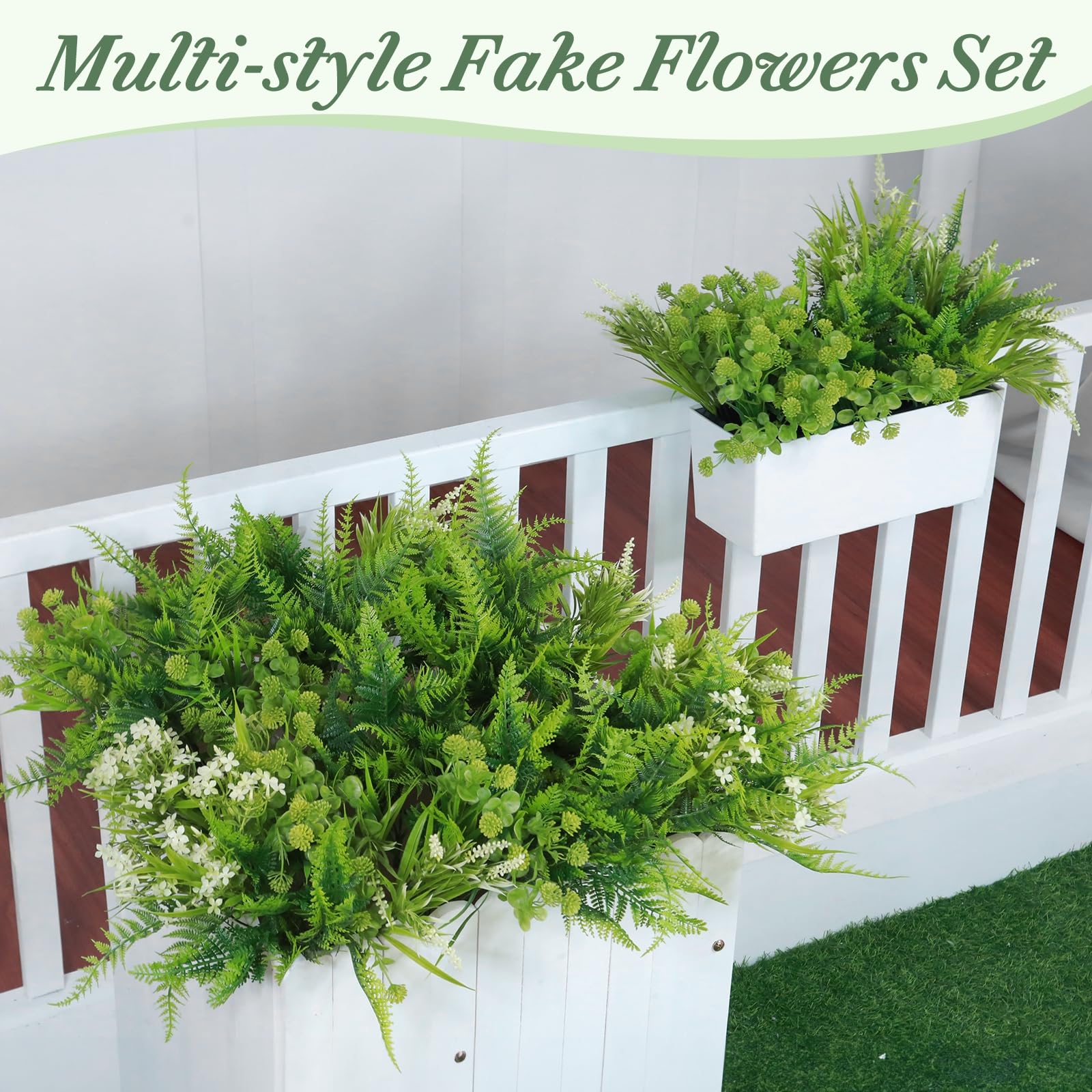 TURNMEON greenery shrub bundle adds volume to planters and walkways.