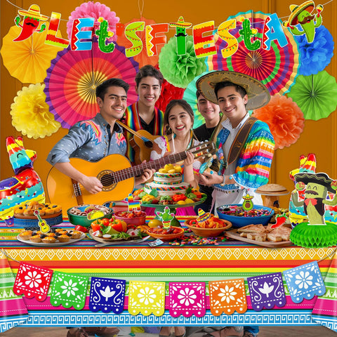 TURNMEON honeycomb table centerpiece creates height and focus at the party.