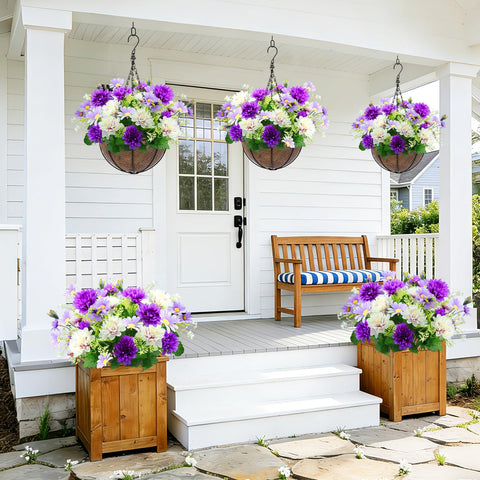TURNMEON Lifelike leaves and textures enhance home ambiance with artificial blooms