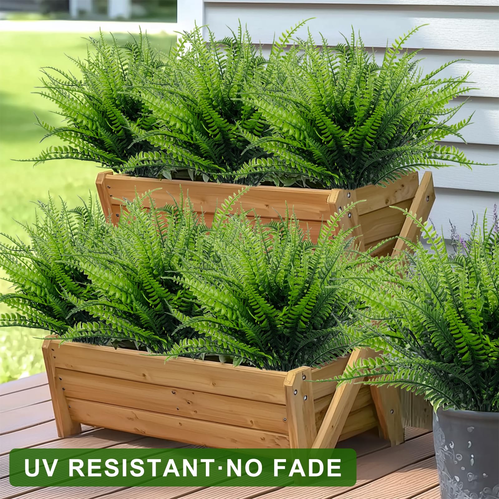TURNMEON porch décor fern adds visual interest to outdoor spaces.