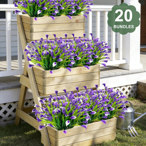 TURNMEON Realistic dense blooms provide a lifelike look in decor.