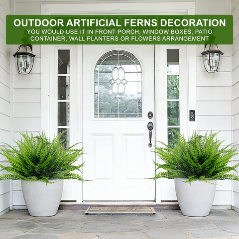 TURNMEON UV-resistant faux plants stay bright without fade in sun.