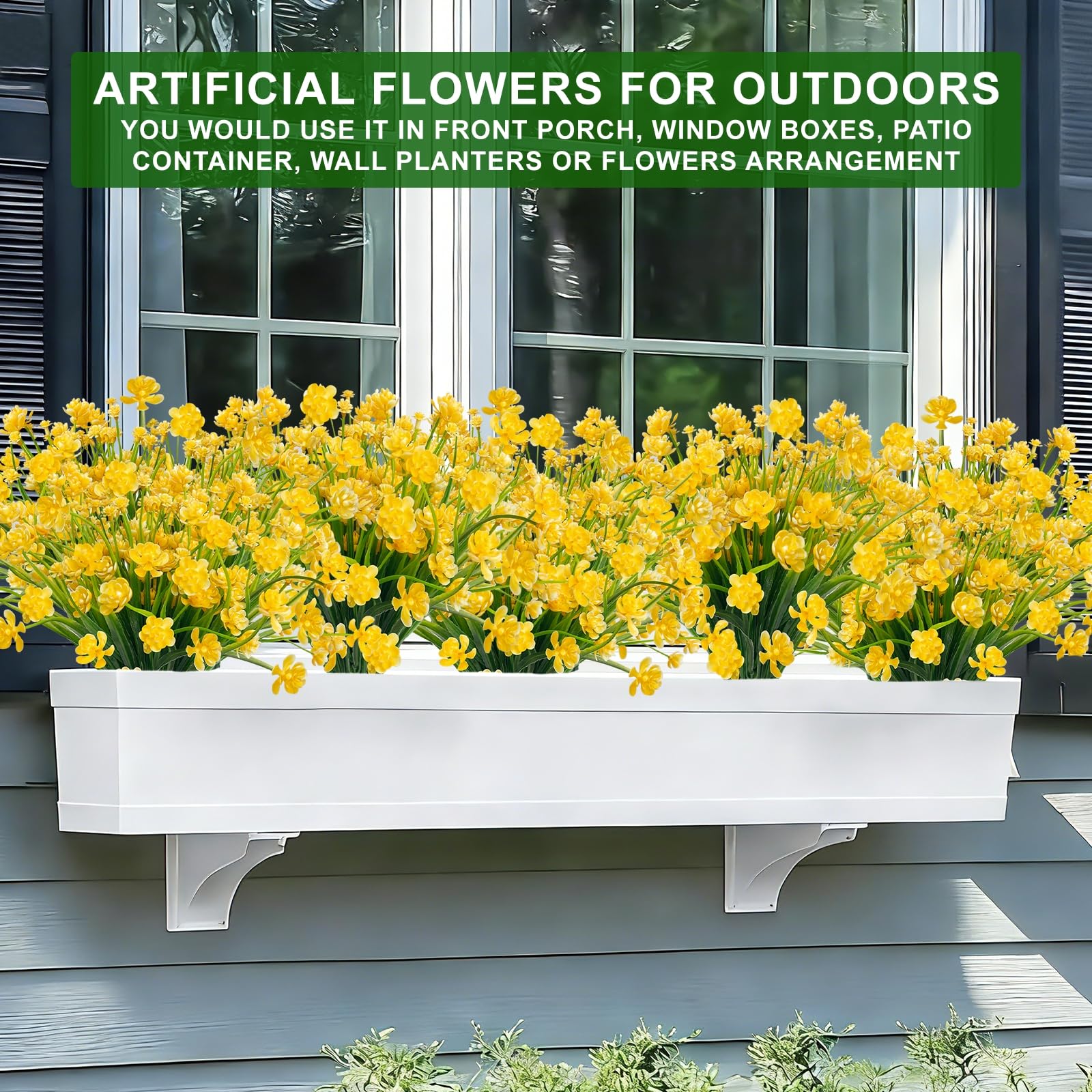 TURNMEON waterproof and sunproof blooms suitable for all-weather outdoor use.
