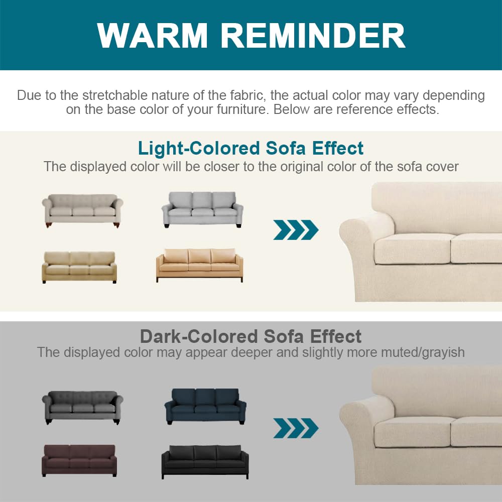 Turquoize wrinkle-free fit close-up shows elastic hems and edge coverage.