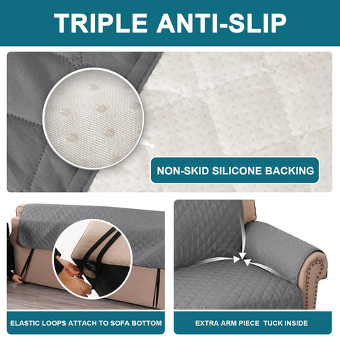 Turquoize arm-tuck design helps secure the cover in place