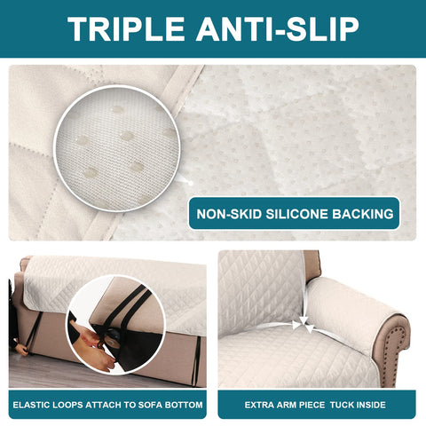 Turquoize diamond quilted microfiber fabric in ivory feels luxurious.